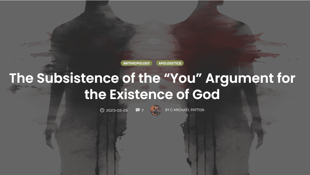 The Subsistence of the "You" Argument